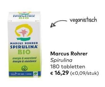 Promotions Marcus rohrer spirulina - Marcus Rohrer - Valide de 04/04/2018 à 01/05/2018 chez Bioplanet