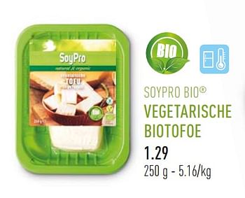 Promoties Vegetarische biotofoe - Soypro - Geldig van 03/04/2018 tot 30/06/2018 bij Aldi