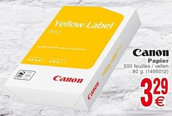 Promoties Canon papier - Canon - Geldig van 10/04/2018 tot 23/04/2018 bij Cora