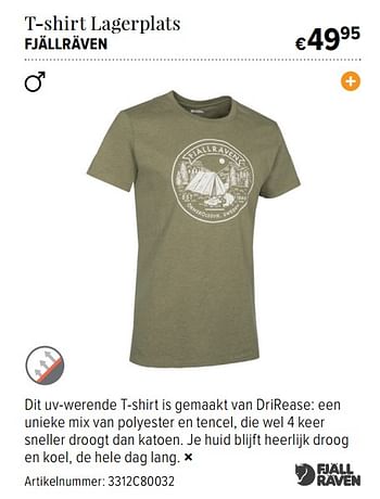 Promoties T-shirt lagerplats - FJALL RAVEN - Geldig van 21/03/2018 tot 30/04/2018 bij A.S.Adventure