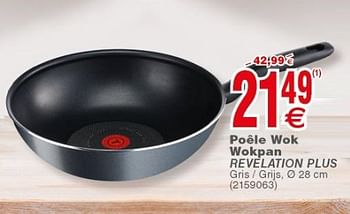 Promotions Poêle wok - wokpan revelation plus - Tefal - Valide de 10/04/2018 à 23/04/2018 chez Cora