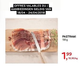 Promoties Pastrami - Huismerk - Alvo - Geldig van 18/04/2018 tot 24/04/2018 bij Alvo
