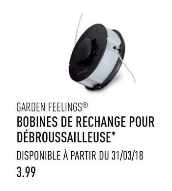 Promotions Bobines de rechange pour débroussailleuse - Garden Feelings - Valide de 03/04/2018 à 30/06/2018 chez Aldi