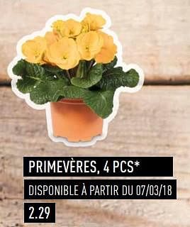 Promoties Primevères - Huismerk - Aldi - Geldig van 03/04/2018 tot 30/06/2018 bij Aldi
