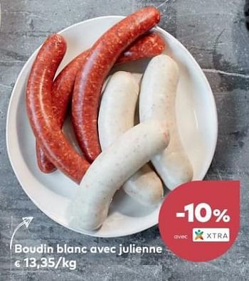 Promoties Boudin blanc avec julienne - Huismerk - Bioplanet - Geldig van 04/04/2018 tot 01/05/2018 bij Bioplanet