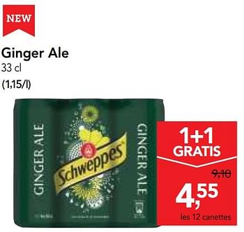 Promotions Ginger ale - Schweppes - Valide de 11/04/2018 à 24/04/2018 chez Makro
