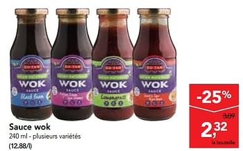 Promotions Sauce wok - Go Tan - Valide de 11/04/2018 à 24/04/2018 chez Makro