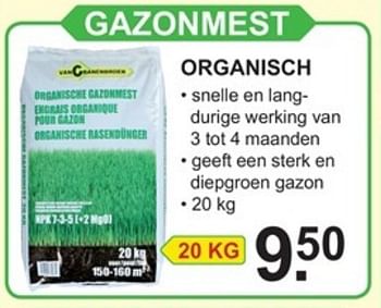Promoties Gazonmest organisch - Huismerk - Van Cranenbroek - Geldig van 09/04/2018 tot 28/04/2018 bij Van Cranenbroek