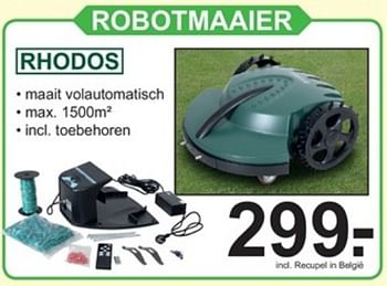 Rhodos robotmaaier - Promotie bij Van Cranenbroek