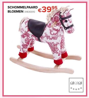 Promoties Schommelpaard bloemen - DDD - Geldig van 20/04/2018 tot 13/05/2018 bij Euro Shop