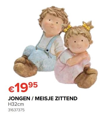 Promoties Jongen - meisje zittend - Huismerk - Euroshop - Geldig van 20/04/2018 tot 13/05/2018 bij Euro Shop