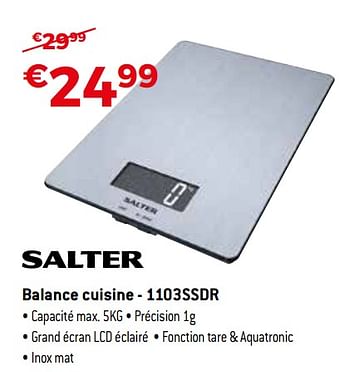 Promoties Salter balance cuisine - 1103ssdr - Salter - Geldig van 03/04/2018 tot 30/04/2018 bij Exellent
