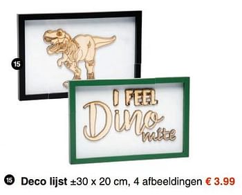 Promoties Deco lijst - Huismerk - Wibra - Geldig van 09/04/2018 tot 21/04/2018 bij Wibra