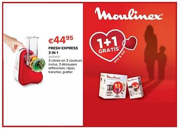 Promotions Moulinex fresh express 3 in 1 - Moulinex - Valide de 20/04/2018 à 13/05/2018 chez Euro Shop