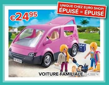 Promotions Voiture familiale - Playmobil - Valide de 20/04/2018 à 13/05/2018 chez Euro Shop