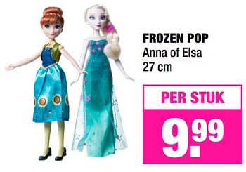 Promoties Frozen pop anna of elsa - Huismerk - Big Bazar - Geldig van 09/04/2018 tot 22/04/2018 bij Big Bazar