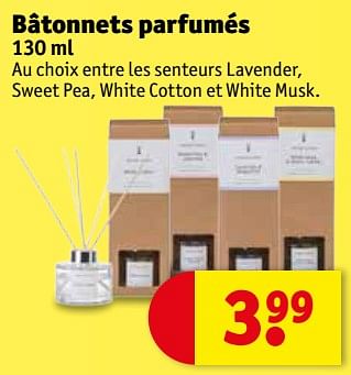 Promoties Bâtonnets parfumés - Huismerk - Kruidvat - Geldig van 10/04/2018 tot 22/04/2018 bij Kruidvat