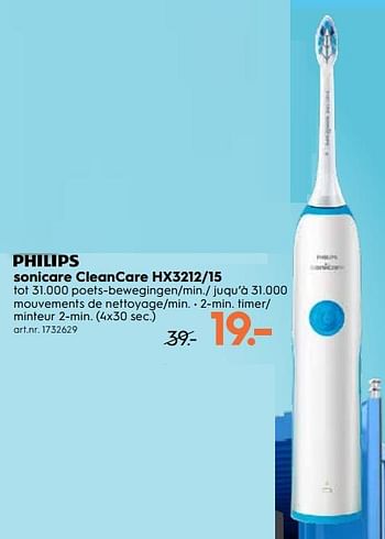 Philips Philips sonicare cleancare hx3212-15 - bij Blokker