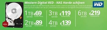 Promoties Western digital red - nas harde schijven - Western Digital - Geldig van 01/04/2018 tot 15/05/2018 bij Compudeals