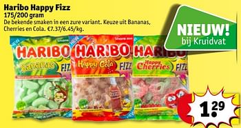 Promoties Haribo happy fizz - Haribo - Geldig van 10/04/2018 tot 22/04/2018 bij Kruidvat