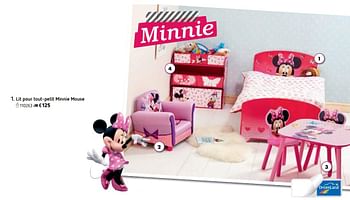 Promoties Lit pour tout-petit minnie mouse - Disney - Geldig van 15/03/2018 tot 14/03/2019 bij Dreamland