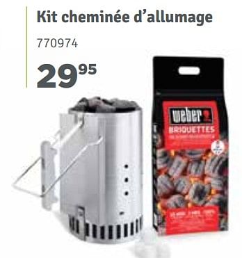 Promoties Kit cheminée d`allumage - Weber - Geldig van 01/04/2018 tot 30/06/2018 bij Mr. Bricolage