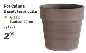 Promotions Pot calima basalt terre cuite - Produit maison - Mr. Bricolage - Valide de 01/04/2018 à 30/06/2018 chez Mr. Bricolage