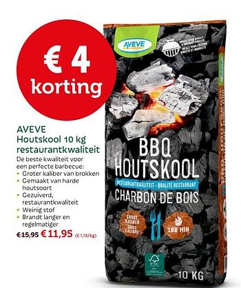 Promoties Aveve houtskool - Huismerk - Aveve - Geldig van 11/04/2018 tot 21/04/2018 bij Aveve