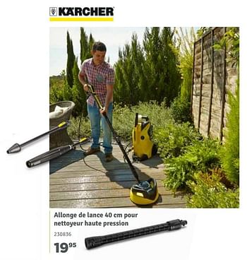 Promotions Kärcher allonge de lance 40 cm pour nettoyeur haute pression - Kärcher - Valide de 01/04/2018 à 30/06/2018 chez Mr. Bricolage