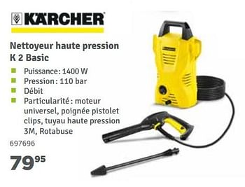 Promotions Kärcher nettoyeur haute pression k 2 basic - Kärcher - Valide de 01/04/2018 à 30/06/2018 chez Mr. Bricolage