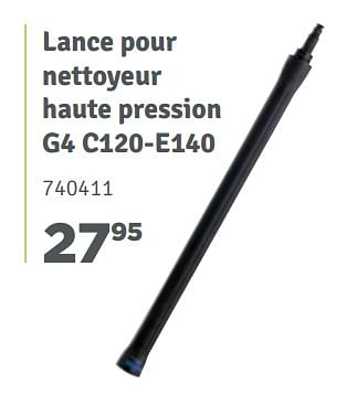 Promotions Lance pour nettoyeur haute pression g4 c120-e140 - Nilfisk - Valide de 01/04/2018 à 30/06/2018 chez Mr. Bricolage