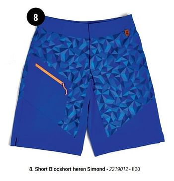 Promoties Short blocshort heren simond - Simond - Geldig van 01/03/2018 tot 31/05/2018 bij Decathlon