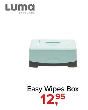 Promoties Easy wipes box - Luma Babycare - Geldig van 09/04/2018 tot 05/05/2018 bij Baby-Dump