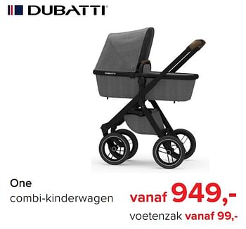 Promoties One combi-kinderwagen - Dubatti  - Geldig van 09/04/2018 tot 05/05/2018 bij Baby-Dump