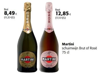 Promoties Martini schuimwijn brut of rosé - Martini - Geldig van 11/04/2018 tot 24/04/2018 bij Colruyt