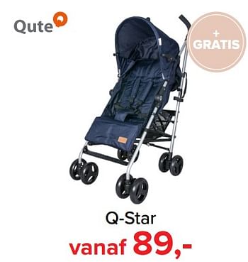 Promoties Q-star - Qute  - Geldig van 09/04/2018 tot 05/05/2018 bij Baby-Dump