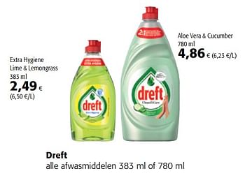 Promoties Dreft alle afwasmiddelen - Dreft - Geldig van 11/04/2018 tot 24/04/2018 bij Colruyt