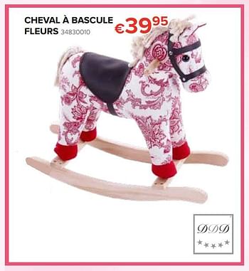 Promotions Cheval á bascule fleurs - DDD - Valide de 20/04/2018 à 13/05/2018 chez Euro Shop