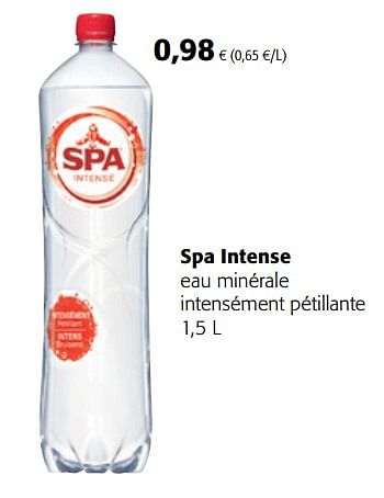 Promoties Spa intense eau minérale intensément pétillante - Spa - Geldig van 11/04/2018 tot 24/04/2018 bij Colruyt