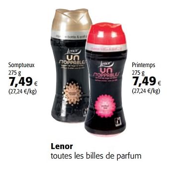 Promotions Lenor toutes les billes de parfum - Lenor - Valide de 11/04/2018 à 24/04/2018 chez Colruyt
