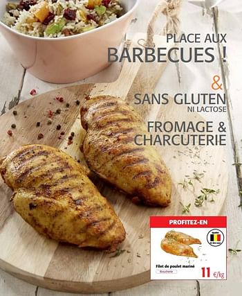 Promotions Filet de poulet mariné - Produit maison - Colruyt - Valide de 11/04/2018 à 24/04/2018 chez Colruyt