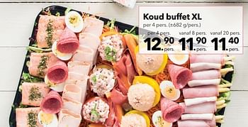 Promoties Koud buffet xl - Huismerk - Buurtslagers - Geldig van 13/04/2018 tot 26/04/2018 bij Buurtslagers