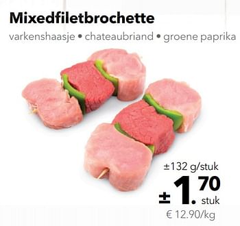 Promoties Mixedfiletbrochette - Huismerk - Buurtslagers - Geldig van 20/04/2018 tot 26/04/2018 bij Buurtslagers