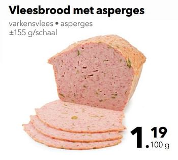 Promoties Vleesbrood met asperges - Huismerk - Buurtslagers - Geldig van 20/04/2018 tot 26/04/2018 bij Buurtslagers