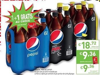 Promotions Pepsi cola - Pepsi - Valide de 17/04/2018 à 22/04/2018 chez Intermarche
