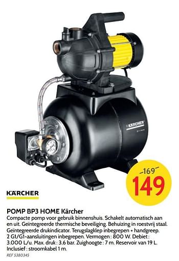 Promoties Pomp bp3 home kärcher - Kärcher - Geldig van 18/04/2018 tot 07/05/2018 bij BricoPlanit