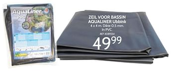 Promoties Zeil voor bassin aqualiner ubbink - Ubbink - Geldig van 18/04/2018 tot 07/05/2018 bij BricoPlanit