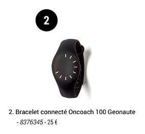 Promotions Bracelet connecté oncoach 100 geonaute - Geonaute - Valide de 01/03/2018 à 31/05/2018 chez Decathlon