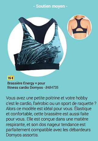 brassiere de sport decathlon