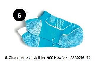 Promoties Chaussettes invisibles 900 newfeel - Newfeel - Geldig van 01/03/2018 tot 31/05/2018 bij Decathlon